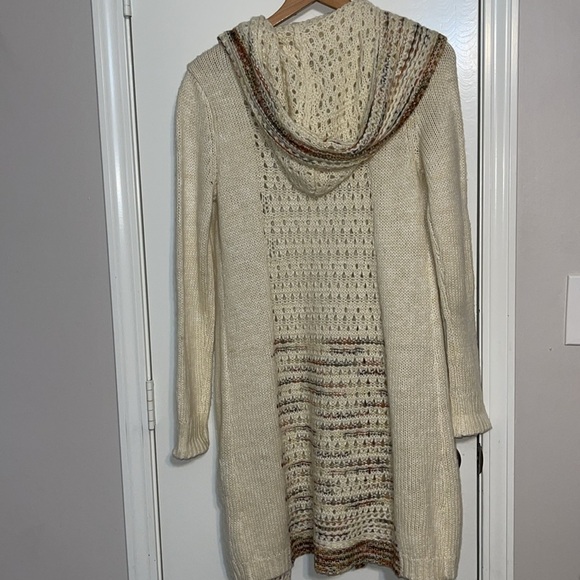 Mystree long hoodie cardigan sweater size medium - Picture 6 of 9
